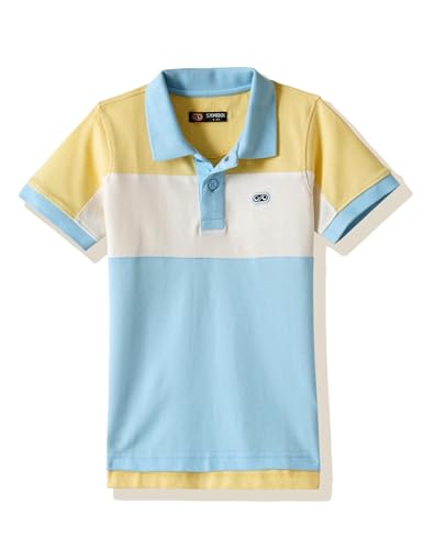 Image of Amazon Brand - Symbol Boy's Color Block Regular Fit Polo Shirt
