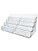 Deflecto 8-Compartment Business Card Desktop Holder, 400-Card Capacity, Clear, 6/Carton
