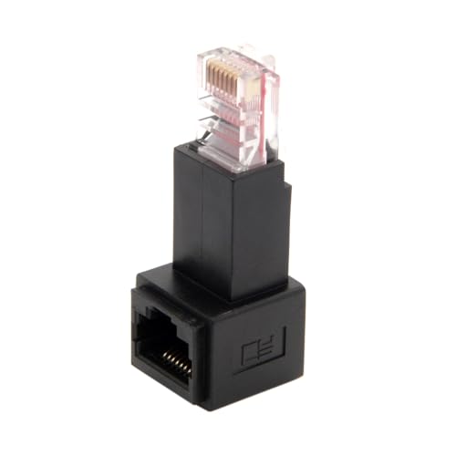 Adaptador Extensor Ethernet Angulado RJ45 Male-Female miniatura 4