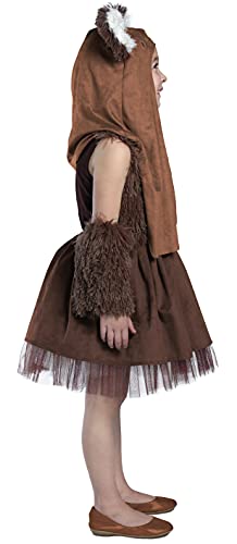 Disfraz premium Wicket Star Wars para niña, XL miniatura 4