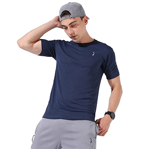 Image of Campus Sutra Men Polyester Regular Fit T-Shirt