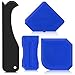Outus 4 Pieces Sealant Tool Caulking Tool Kit for Bathroom Kitchen and Frames Sealant Seals (Black, Blue)