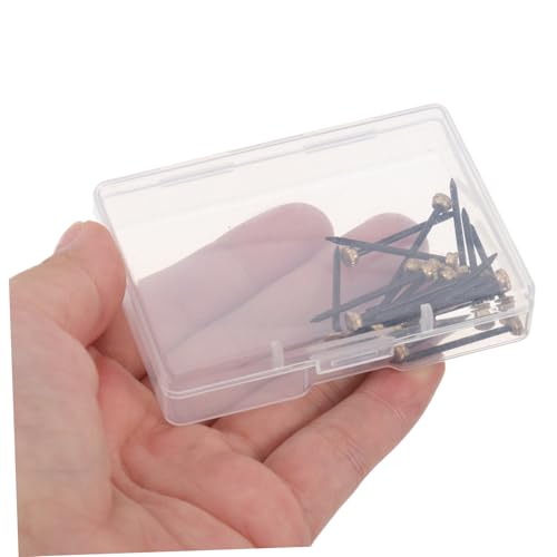 Image of PRETYZOOM 20pcs Decorative Wall Nails for Picture Hanging Copper Picture Frame Hardware Elegant Design for Artwork and Decor Strong Support for Home Display