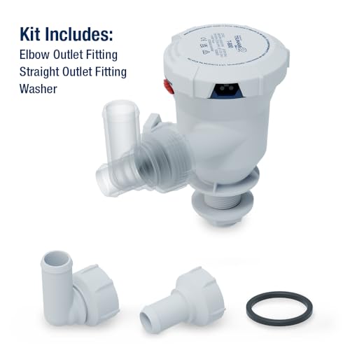 Attwood 5653-4 Tsunami Mk2 Aerator Pump T800, 12V, 800 GPH, Seacock with Fittings (Elbow & Straight, Direct Replacement for Attwood 4653-7 by attwood - Image 6