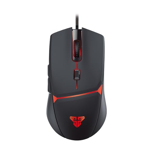 XXPLKPFA Wired Gaming Mouse,Large-Size,Ergonomic Hand Grips,Type-C Fast Charge,6 Buttons,Fast-Charging,10 millons Buttons Life,RGB Gaming Mouse, for Windows 7/8/10/XP Vista Linux MacOs