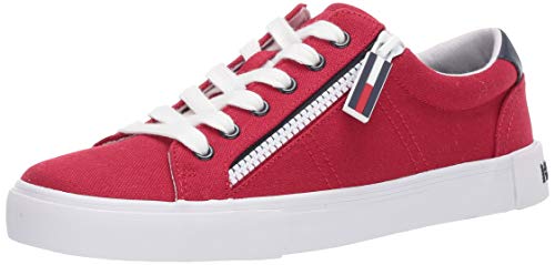 Tommy Hilfiger Women's Fashion Sneaker, Red, 8.5