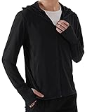 COOFANDY Men's UPF 50+ Zipper Cooling Shirts Hoodie Lightweight Jacket with Pockets Outdoor Performance