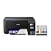Epson EcoTank ET-2400 Wireless Color All-in-One Cartridge-Free Supertank Printer & Premium Photo Paper Glossy (8x10 Inches, 20 Sheets) (S041465),White