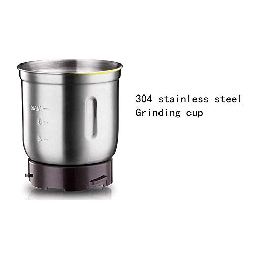 JRZTC Molinillo de café eléctrico portátil, máquina de molienda de Polvo de Acero Inoxidable para nueces, Hierbas… - Imagen 7