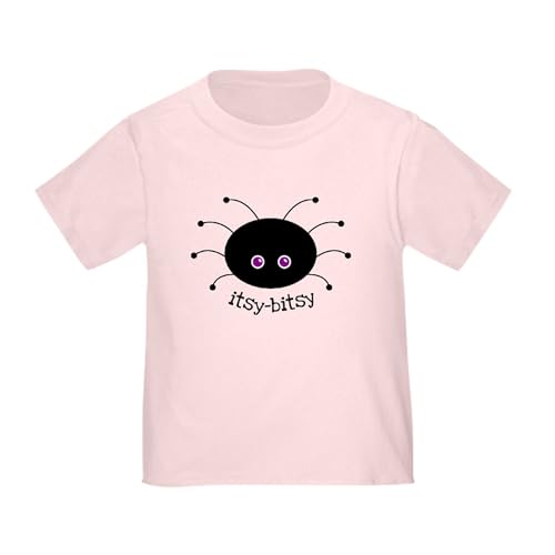 CafePress Itsy Bitsy Spider Toddler T Shirt Toddler Graphic Tee, 100% Cotton Pink