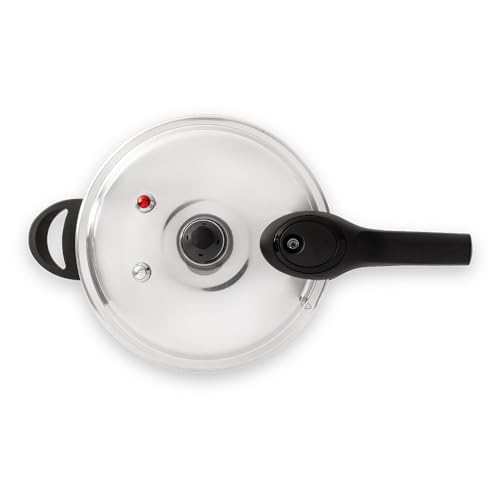 Panela de Pressão 4,2L com Fundo de Indução Brinox - Borgonha Fosco