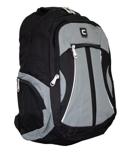 Mochila Esportiva, Poliester, Unissex, Cinza