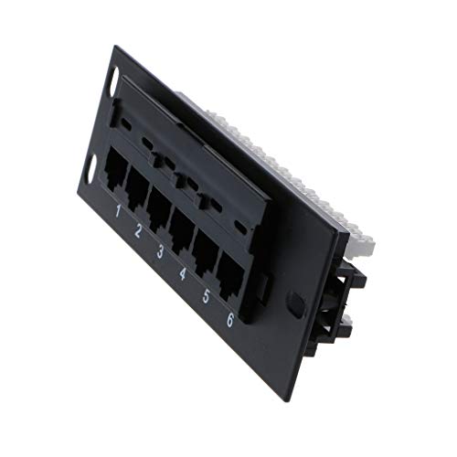 siwetg 6 poorten CAT5 CAT5E patchpaneel RJ45 netwerk wandmontage beugel voor rack montage - Image 4