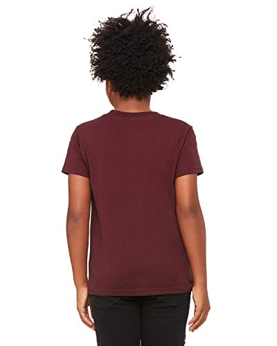Bella + Canvas - Youth Short Sleeve Crewneck Jersey Tee - 3001Y - S - Maroon #TOP1