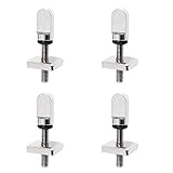 4 Stück Longboard Gleitflossenschraube Edelstahl Flossenschraube Surfbrett Schwanz Flache gerade Strebe Halterungen Paddelbrett Flossenschraube Werkzeug für langes Board, aufblasbares SUP