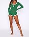 REVETRO Spring Fashion 2 Piece Pajama Set Y2k Crop Top Lounge SetsV Neck Long Sleeve Shorts Sets PJ Set for Women Green XL