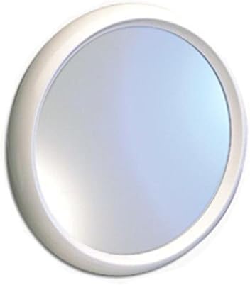 Toyma 620-Blanco - Round Mirror with White Frame, 60 cm