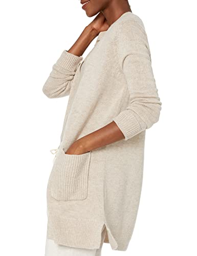 Image of Amazon Essentials Women's Long-Sleeve Jersey Stitch Open-Front Cardigan