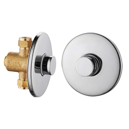 Grifería Temporizada Empotrada Modelo 390 – Mezclador de Ducha con Temporizador, Acabado Cromado