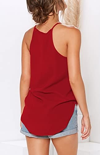 LouKeith Womens Tank Top Racerback Halter Tops Sleeveless Shirts Spaghetti Strap Camisole Casual Summer Basic Blouses