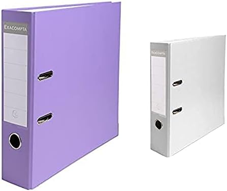 Exacompta - Ref 915416B - PP Lever Arch File - 320 x 290mm in Size, Suitable for Storing A4 Documents, 50mm Spine, Reinforced Finger Pull & Bottom Edge - Grey