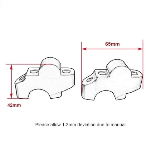 Manillar elevador de aluminio CNC premium para motocicletas Rebel CMX 7