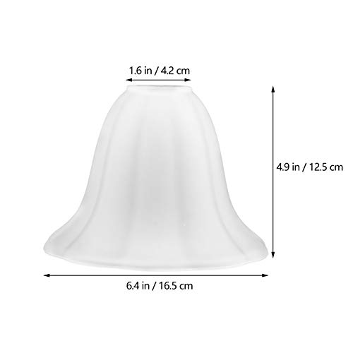Mobestech Flor Em Forma de Abajur Abajur de Vidro Transparente Flor Tampa Da Luz para a Lâmpada para