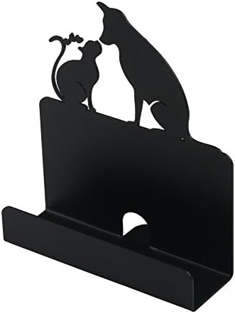 Business Card Holder Stand For Office Coffee Shop Store Organizer Christmas Valentines Day Graduation Gift - Pet Favored Shape - Black image 3