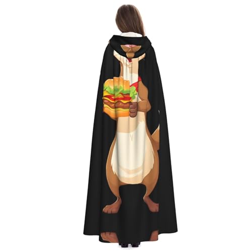 Veste à capuche belette hamburger avec imprimé graphique original