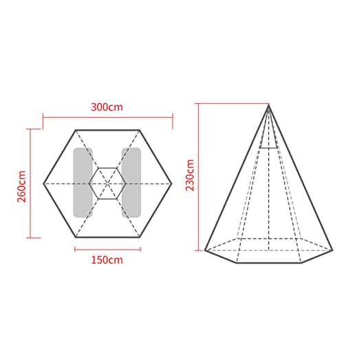 Carpa Pirámide para Camping GeRRiT para 2-3 Personas miniatura 7
