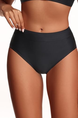 Holipick Women Bathing Suit Bottoms - High Waisted Bikini Bottoms Full Coverage Tummy Control Swim Bottom3