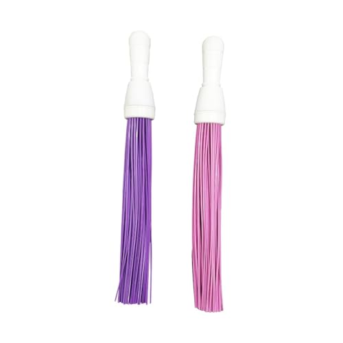 Image of FRESHOME Pack of 2 Broom- 1 Star Sink Strainer, Plastic Kharata Broom 20 Inches with 60 Hard Bristles for Cleaning Floor and Bathroom Wet & Dry Cleaning