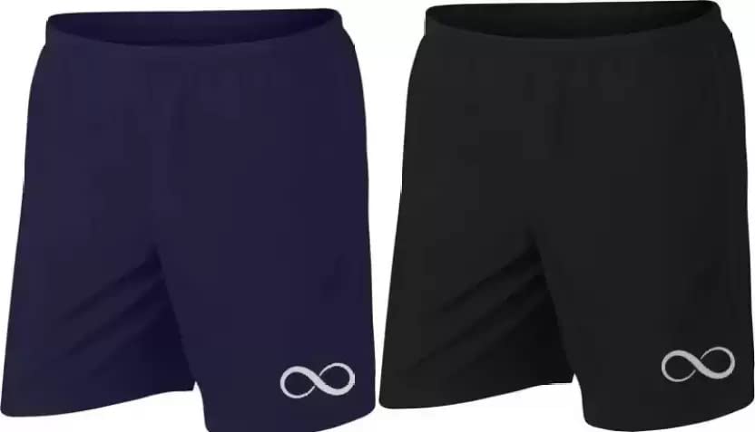 riksaw Men Lycra Blend Casual Shorts Both Sides 2 Pockets with Zipper (Pack of 2)-picture-18
