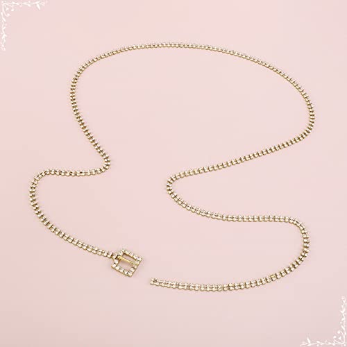 Cadena cuerpo brillante KnSam, cinturón punk plata para accesorios bikini 4