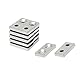 N42 Neodym Magnet - 20mm x 10mm x 3mm Dick x 3,5mm C/S - 4,2kg Zug - Norden - Pack Von 10