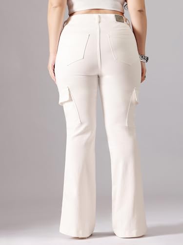 Image of Miss Chase A+ Women's Bootcut High Rise Stretchable Denim Jeans