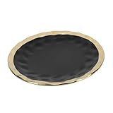 HOLIDYOYO 1 Stück Phnom Penh Essschild heimische Steakplatte servierplatte aus keramik Steakteller aus Keramik Dessertplatten Steakplatte im europäischen Stil Black