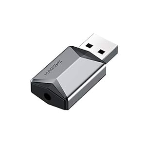 HAGIBISTECH Hagibis USB externe geluidskaart adapter 2-in-1 USB naar 3,5 mm hoofdtelefoon en microfoon Jack Audio…
