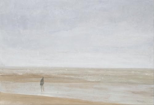 Cuadro en lienzo Mare e pioggia de Whistler: transforma las paredes de tu salón con arte de 60x90cm