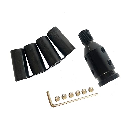 Sreuoil Universal Aluminum Shift Knob Adapter For Non Threaded Shifters Bmw 12X1.25Mm (Black) #TOP1