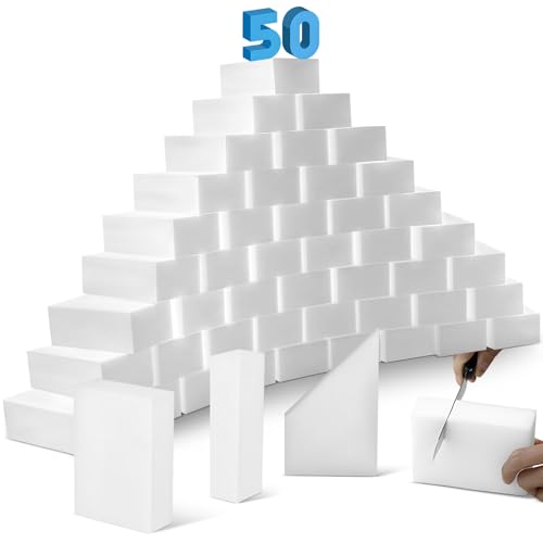 Catálogo de Esponja verde Top 10. 35 JYYBN 50 PCS Esponja Magica de Limpieza, Esponja Mágica de Múltiples Usos para Platos, Baño, Cocina, Piso, Pared, Bañera, Muebles, Fregadero, Zapatos(10 x 7 x 3 cm, Versión...