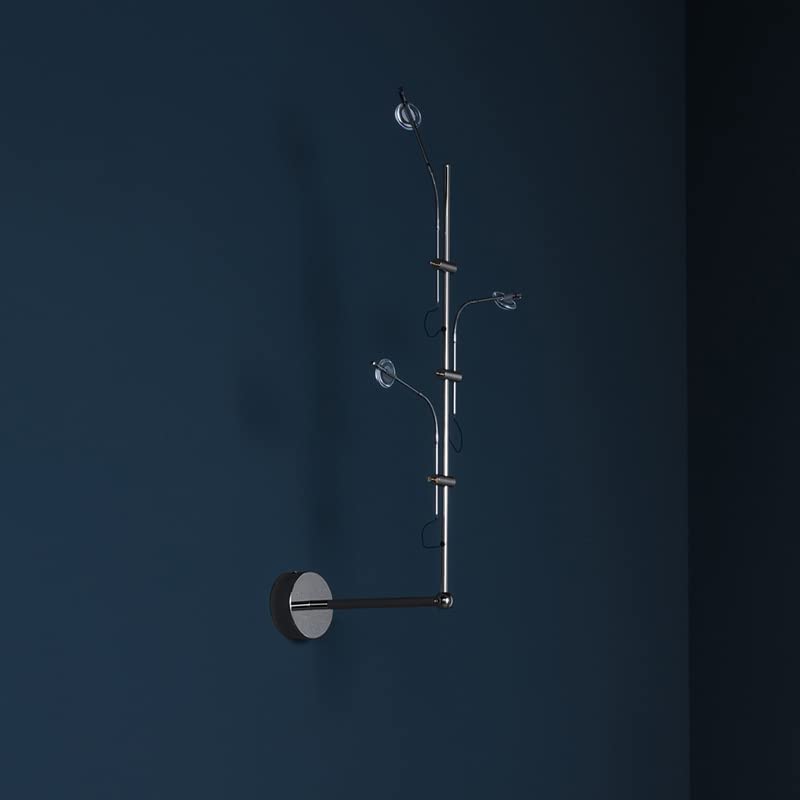 YIBIN Aplique de pared moderno y simple, creativo LED personalizado para montaje en pared, iluminación de pared interior, dormitorio, baño, sala de estar, decoración de pared, apliques de pared de