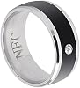 Tbest Anillo Inteligente de Salud, Anillo NFC, Anillo Inteligente Android, Anillos Inteligentes Multifunción NFC, Dispositivo Vestible Mágico Universal para Teléfonos Móviles (Talla 9) (talla 11) 2