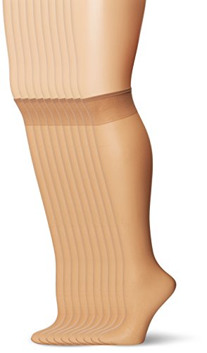 L'eggs Women's Everyday Knee Highs , Nude, One Size, 10 Pair #TOP26