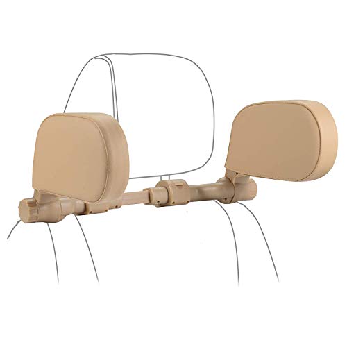 Image of Car Headrest Pillow, Roadpal Adjustable Sleeping Headrest for Car Seat, Head Neck Support Rest Pillows for Kids Adults Travel, Fits ONLY Seats with 2 Metal Rods, PLS Check Before Purchase
