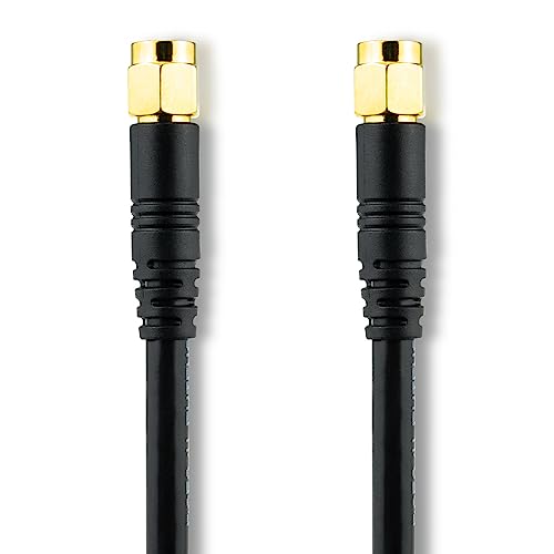 Boobrie Upgraded SMA Male to SMA Male Cable RG58 1M SMA Male to Male RF Adapter Cable SuperFlex RG58 Low Loss SMA Male SMA Male Connector Cable for WIFI Antanna Wireless Router Network Devices - Image 3