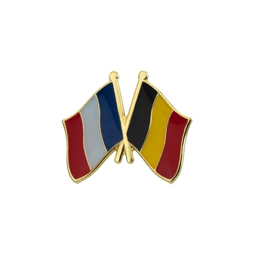 Clj Charles Le Jeune Pin's Drapeaux Jumelage France Belgique - Jumelage - qualité de finition - Epingle - Broche - Badge - Jumelage et Fraternité