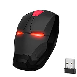 WFB Ergonomic Wireless Computer Mouse for Kids, 2.4 G Portable Noiseless Mouse Optical Mice with USB Receiver for Notebook PC Laptop Computer Mac Book (Black)