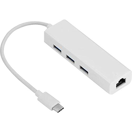 Cabo Adaptador Usb Tipo C Macho para 3 X Usb 3.0 Femea e 1 X Rj45 Femea, Storm