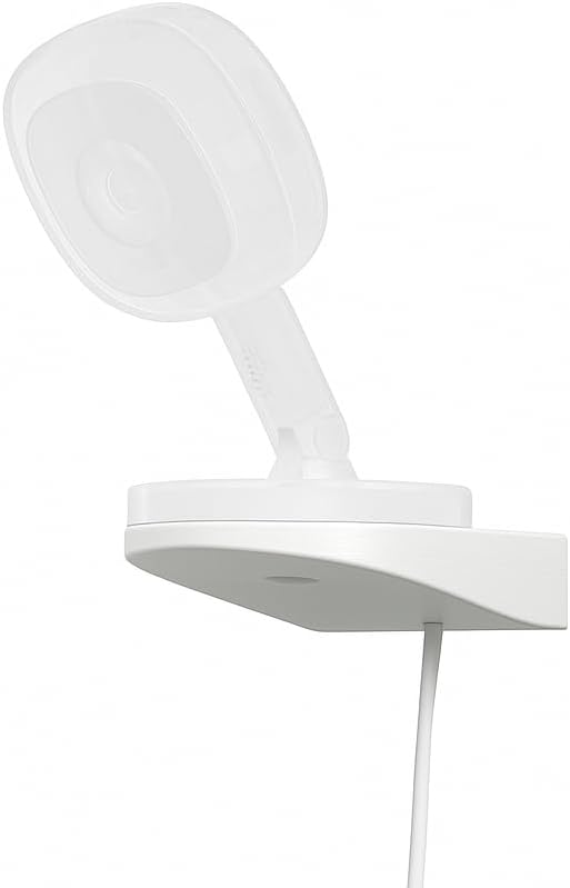 Aureli Wall Mount for Nanit Flex Stand - Camera Stand for Nanit Baby Monitor, Shelf with 1/4-20 Mount, Adjustable Viewing Angle, Easy Installation, Made in USA, Screws & Anchors, White